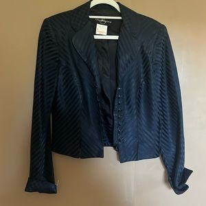 Cute blue jacket so in fashion